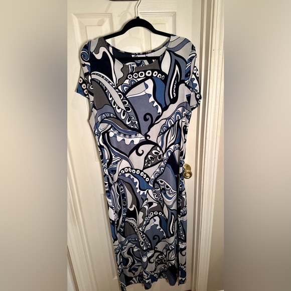 Chicos Travelers Maxi Dress, Size 2 - Picture 1 of 5